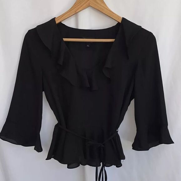 Topshop Phoebe Frilly Blouse - Picture 2 of 2
